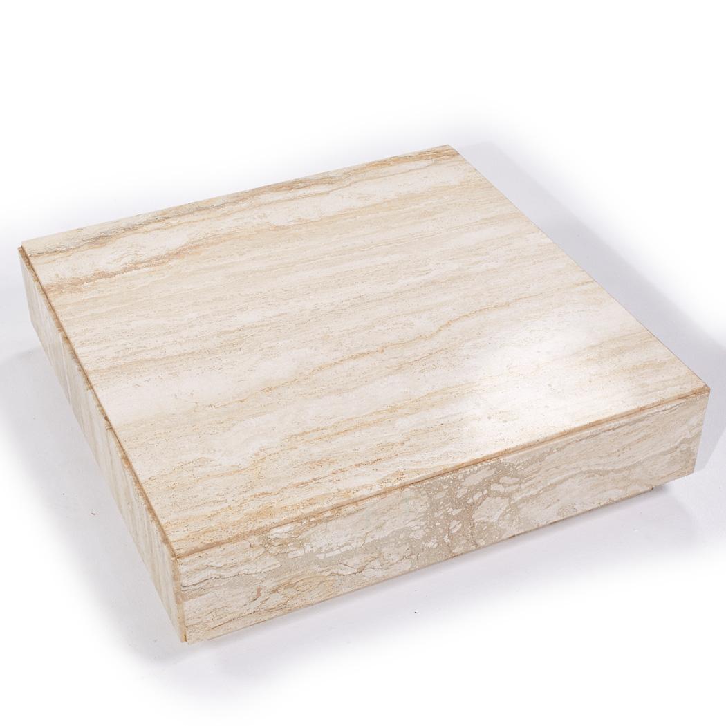 Table basse italienne du milieu du siècle en marbre en vente 1