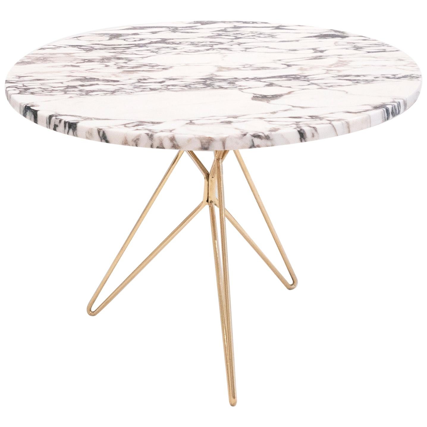 Midcentury Italian Marble Side Table For Sale at 1stDibs