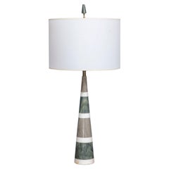 Lampe de table italienne en marbre du milieu du siècle dernier
