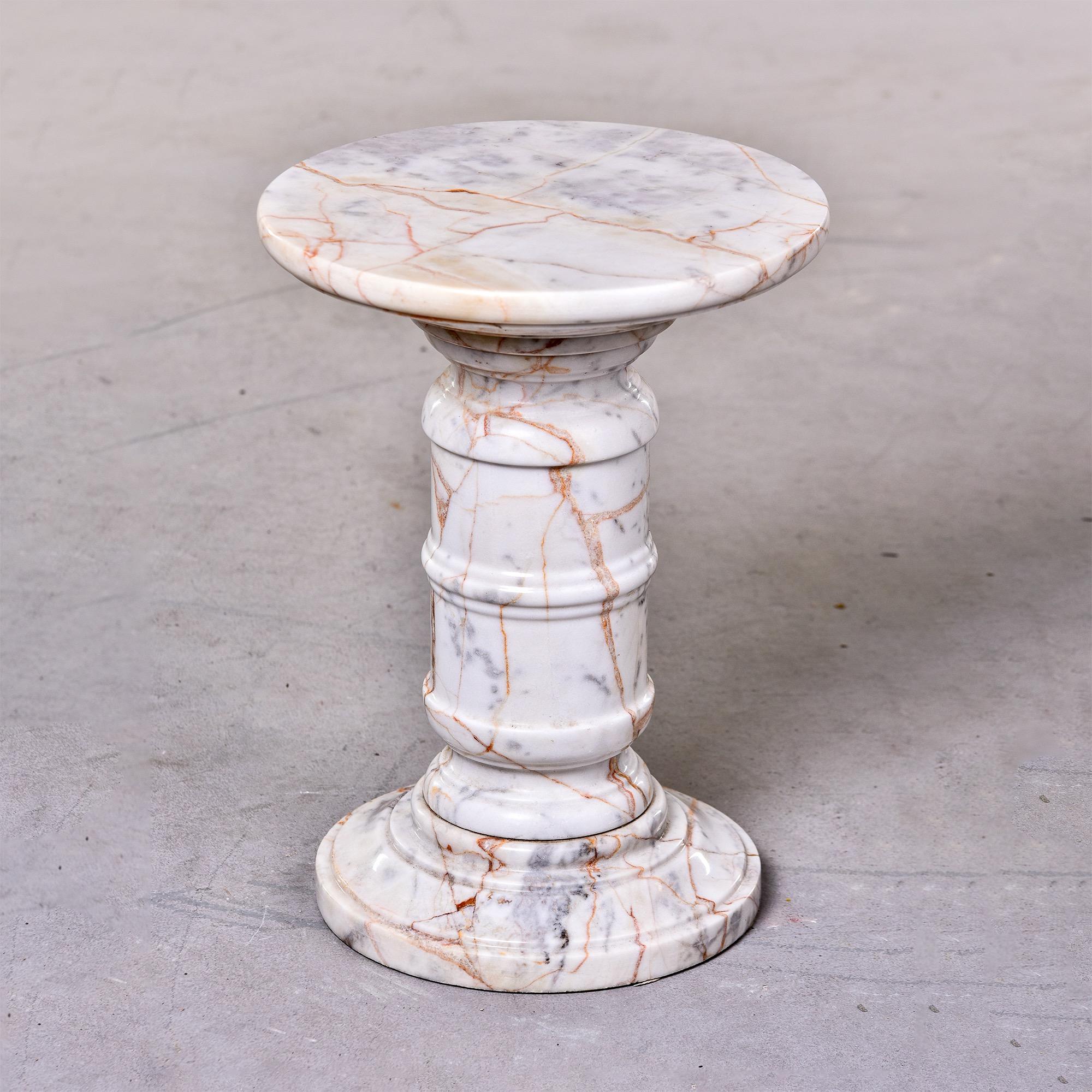 Mid Century Italian Marble Table or Stand In Good Condition In Troy, MI