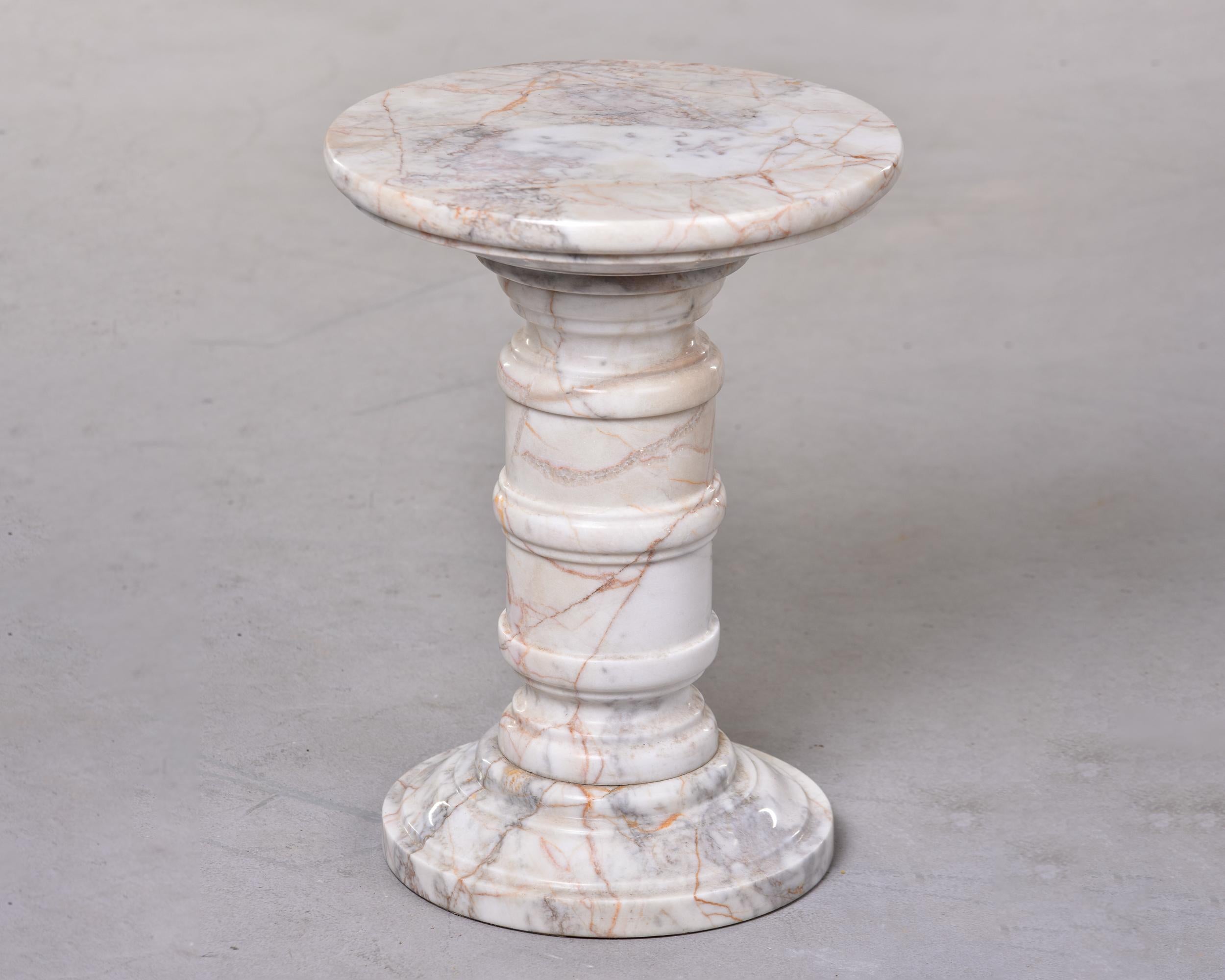 Mid-Century Italian Marble Table or Stand In Good Condition In Troy, MI