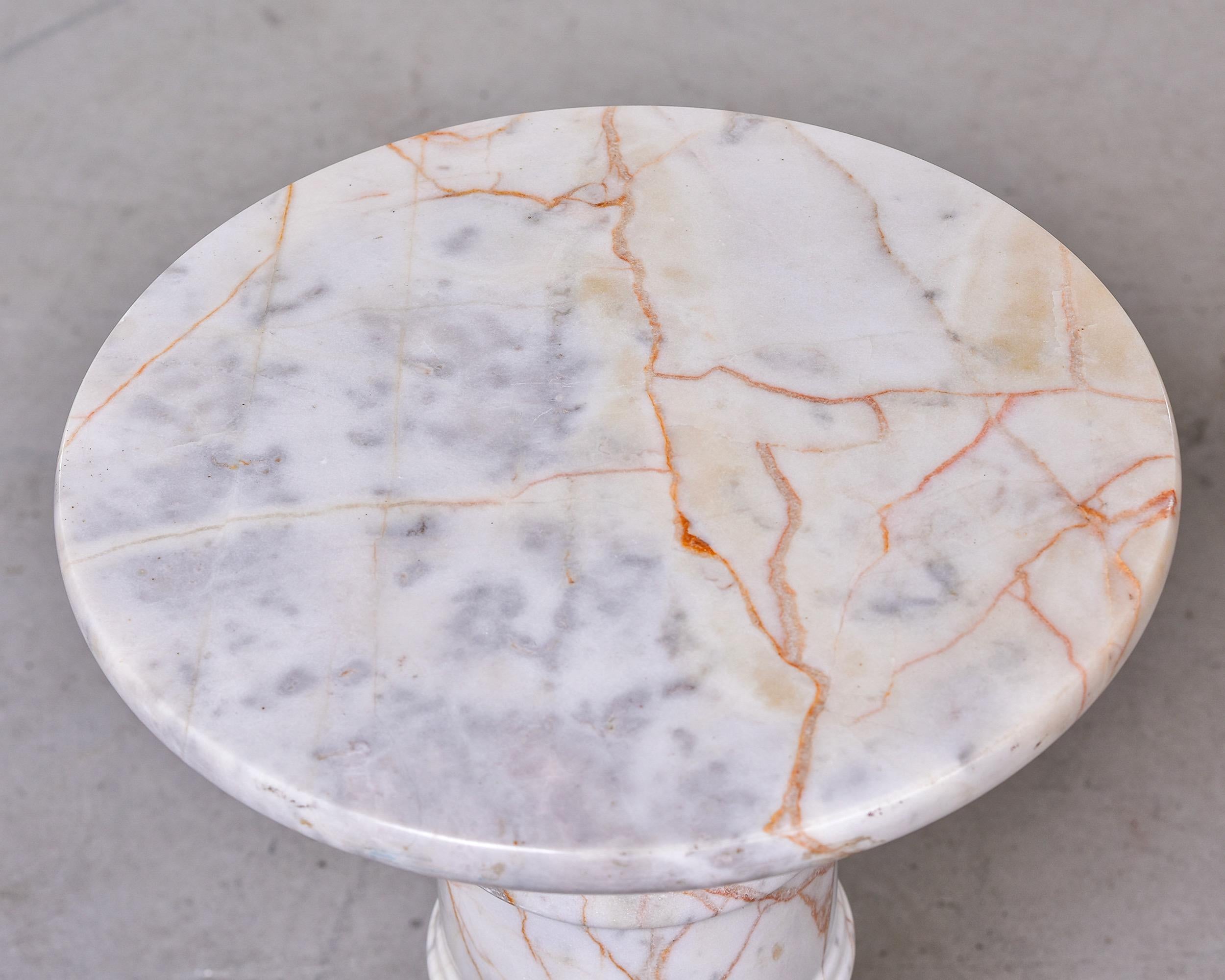 Mid Century Italian Marble Table or Stand 2
