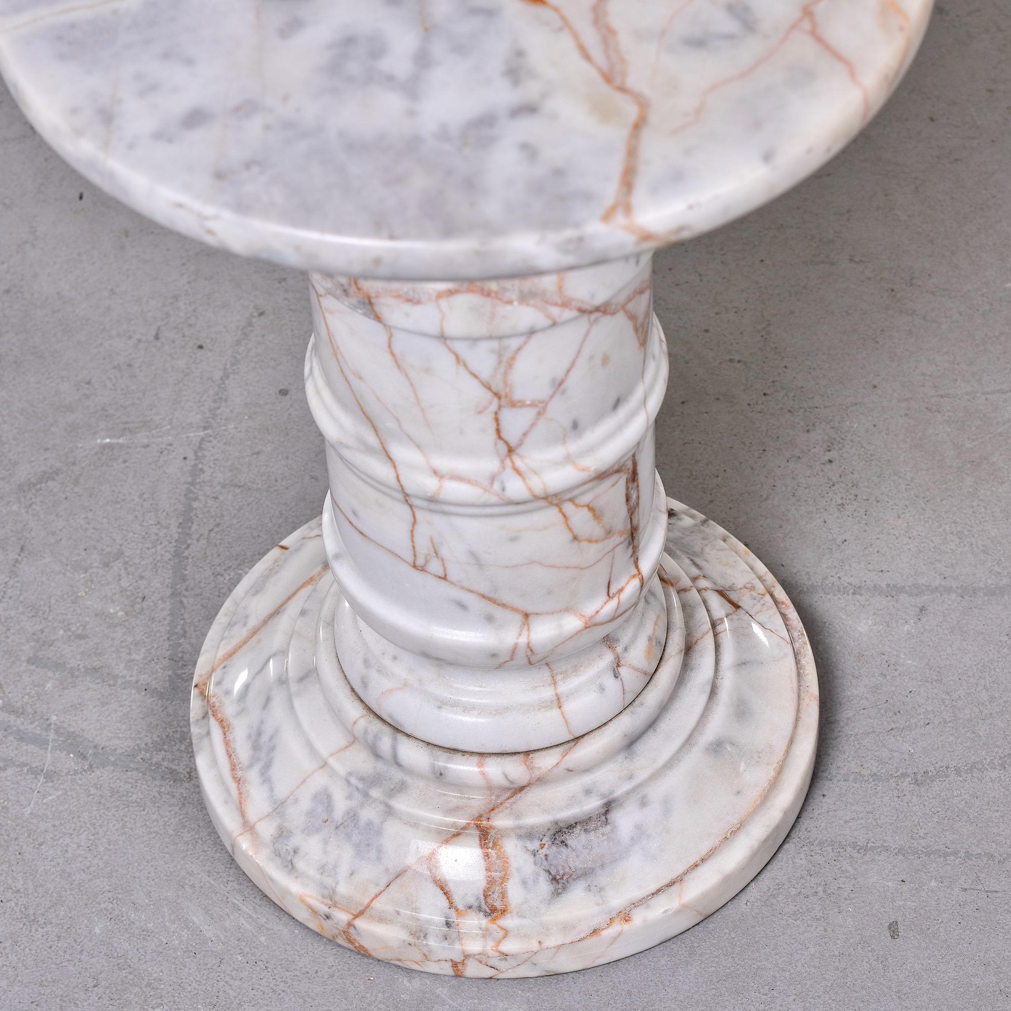 Mid Century Italian Marble Table or Stand 3