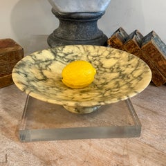 Mid-Century Italian Marble Tazza Bowl