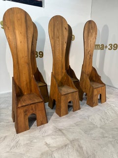 Mid Century Italian Mario Ceroli "Fratina" Chair, 1972 SIGNED -