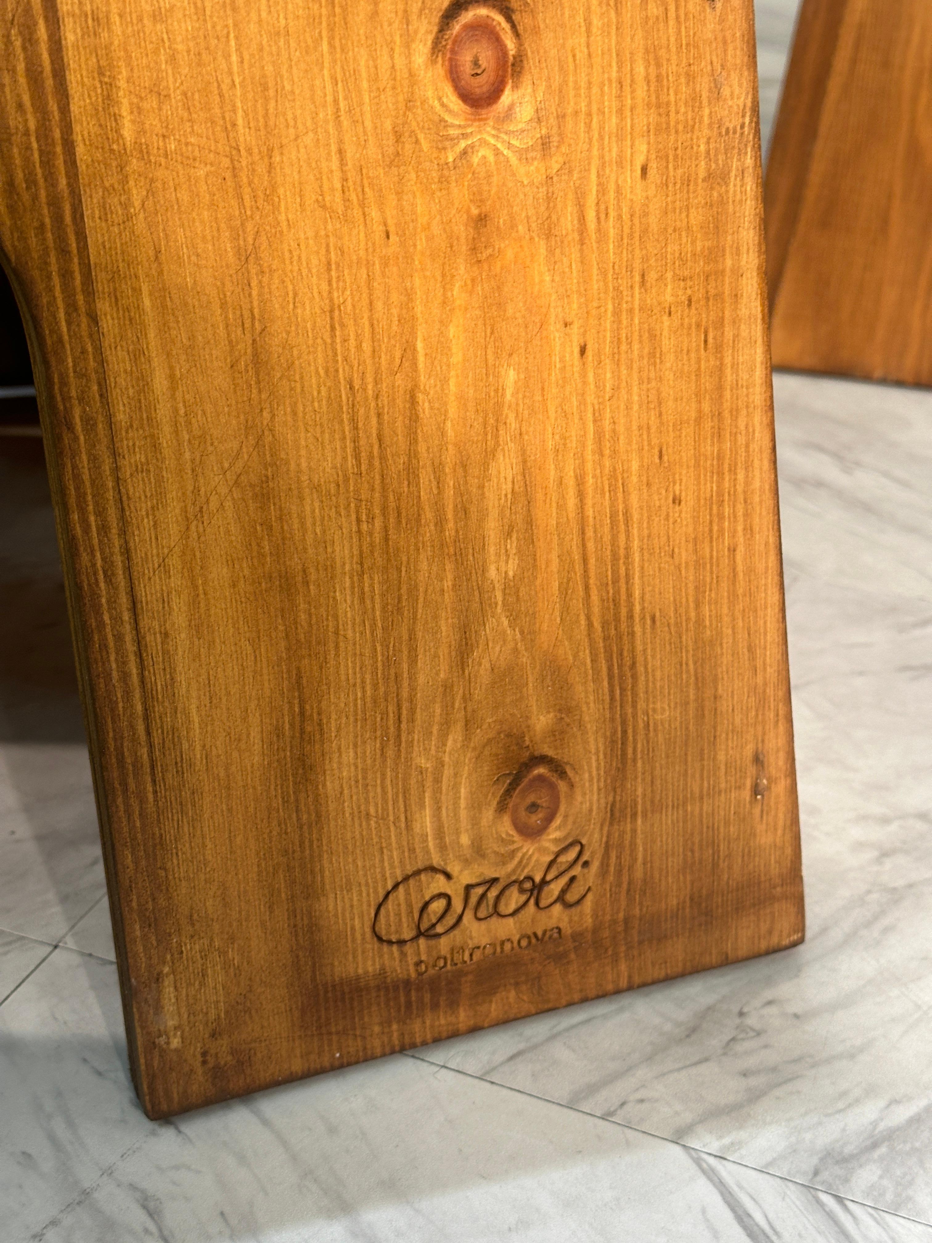 Silla italiana de mediados de siglo Mario Ceroli 