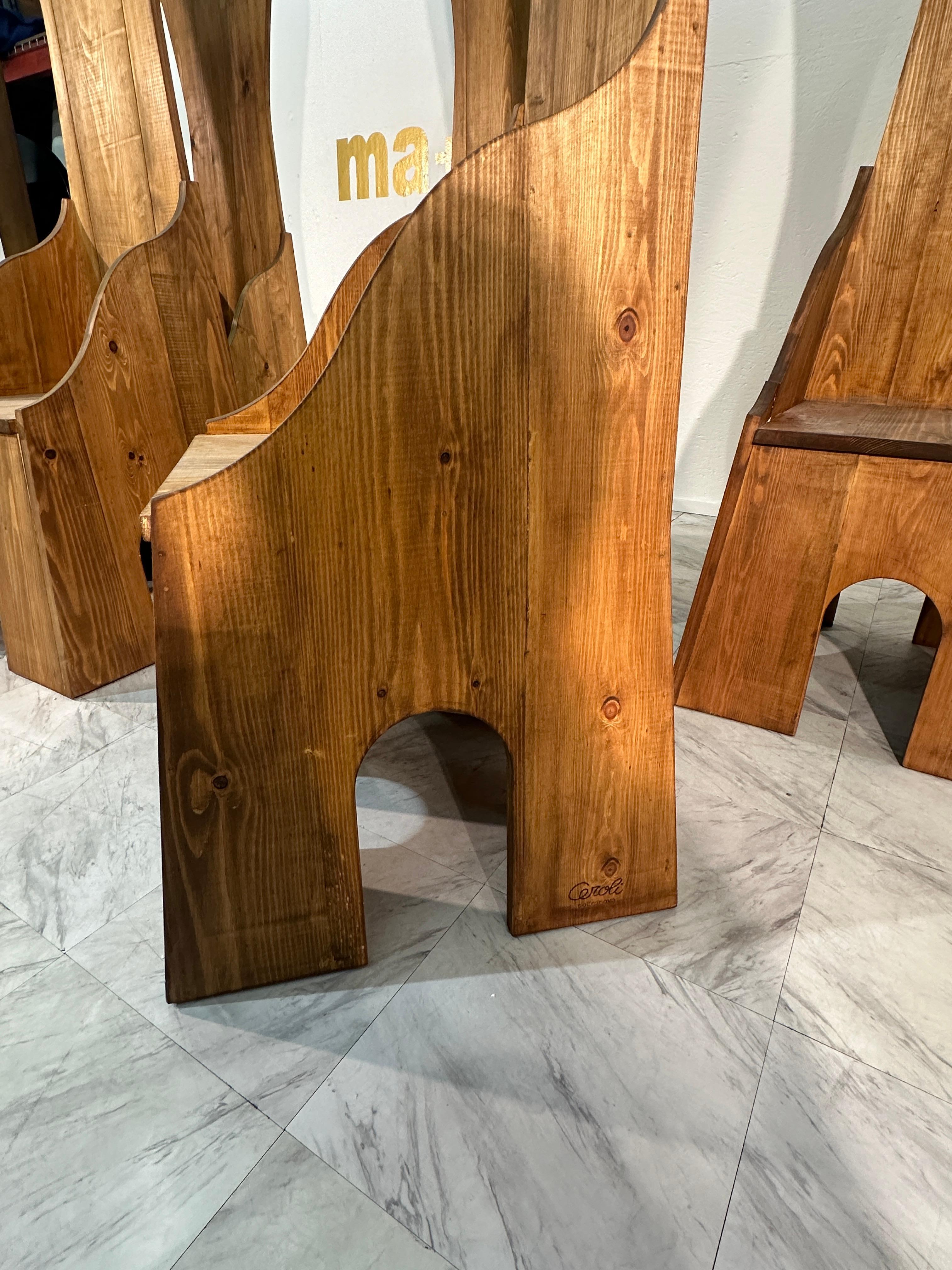 Silla italiana de mediados de siglo Mario Ceroli 