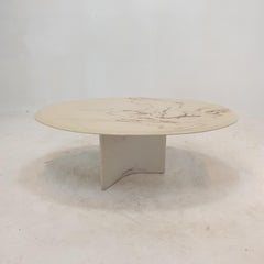 Midcentury Italian Marmorino Coffee Table, 1970s
