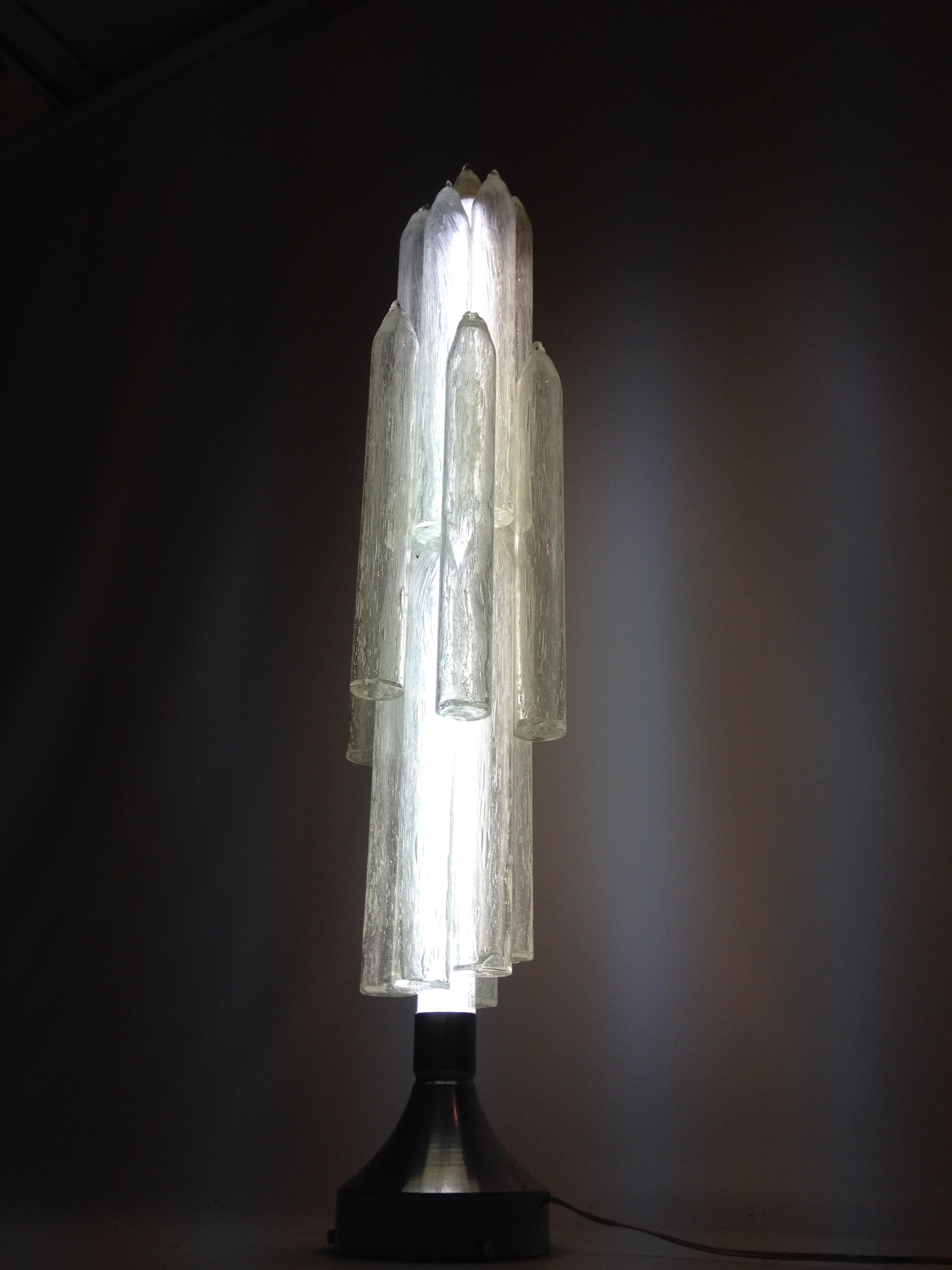 Mid Century Italian Mazzega Murano & Carlo Nason Rocket Floor Lamp, 1960's For Sale 12