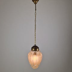 Mid Century Italian Mazzega Murano Glass Pendant Lamp, 1970s
