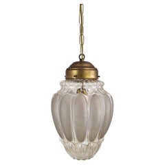 Italienische Mazzega Murano Glas-Hängeleuchte aus der Mitte des Jahrhunderts, 1970er Jahre