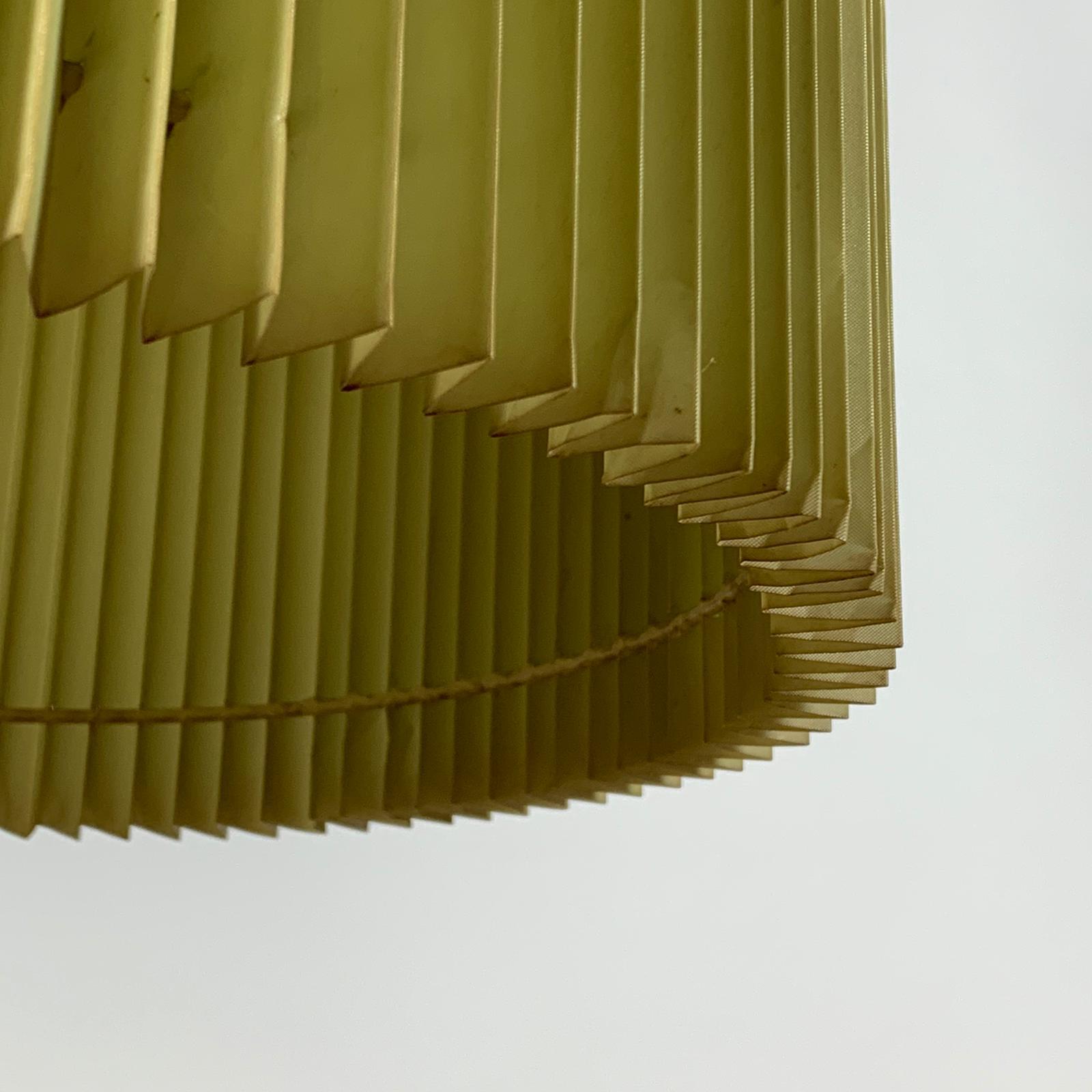 Midcentury Italian Metal Brass-Plated Lime Green Lampshade Floor Lamp 2