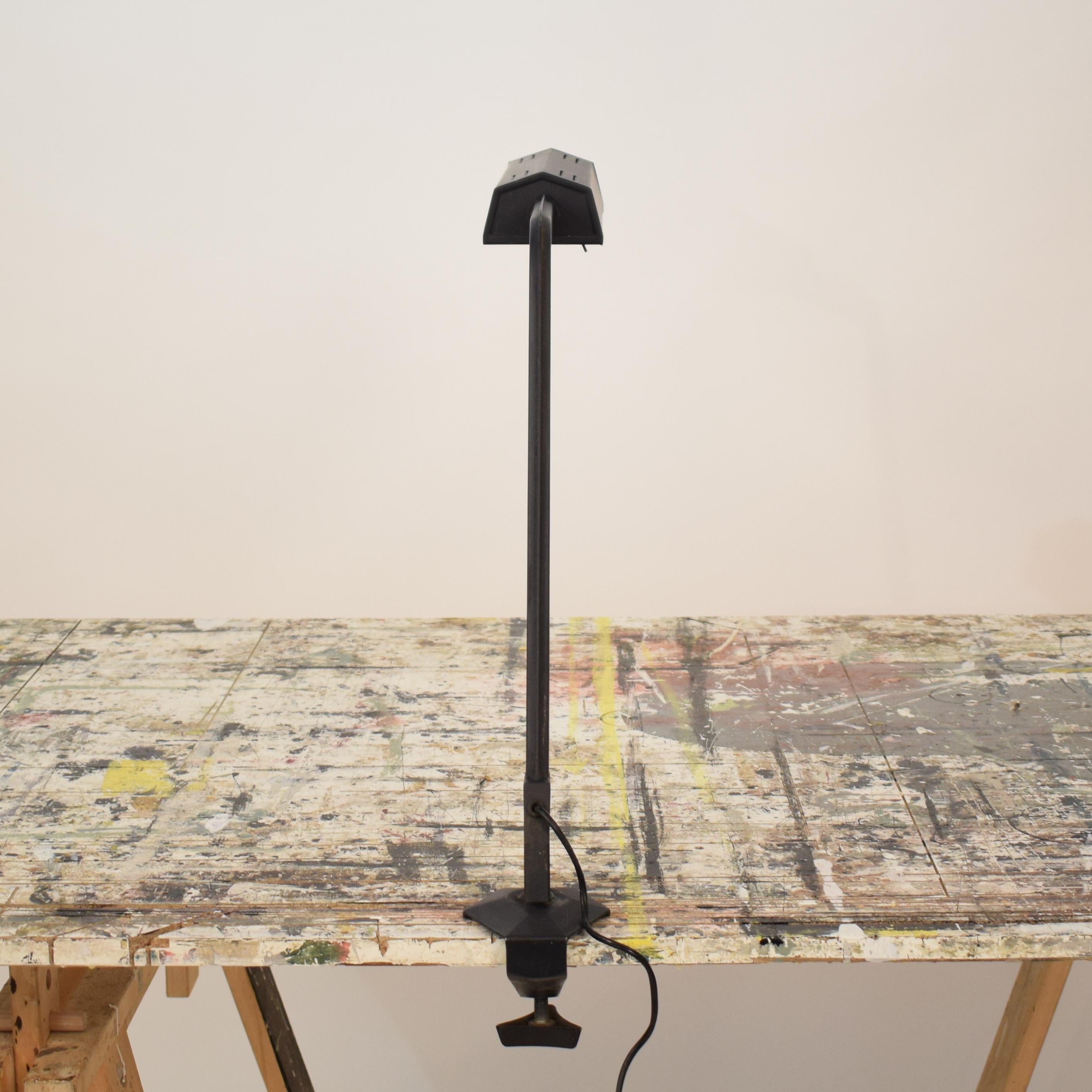 Midcentury Italian Metal Lacquered Table Lamp by BBPR from Olivetti Arco Series For Sale 15