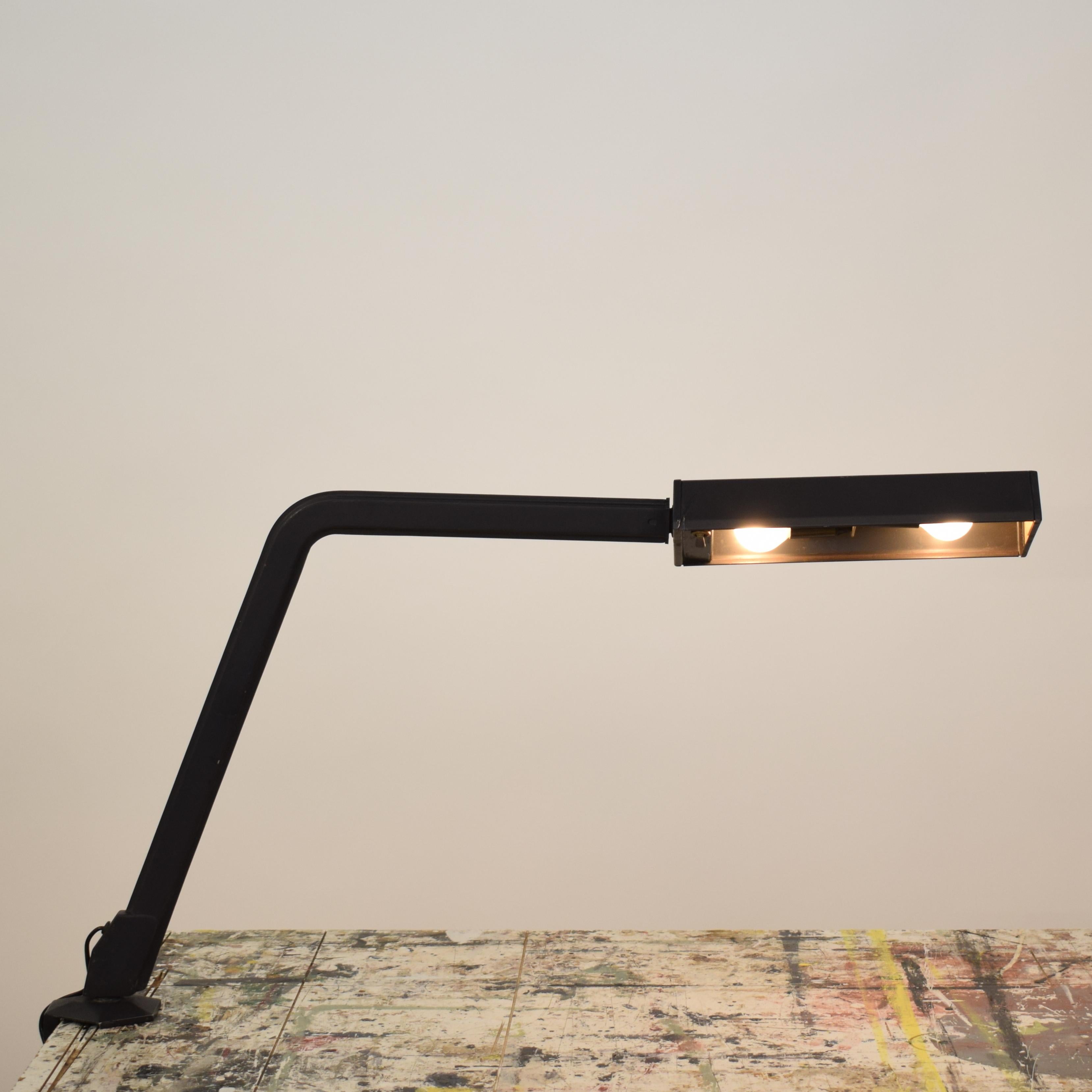 Midcentury Italian Metal Lacquered Table Lamp by BBPR from Olivetti Arco Series For Sale 3