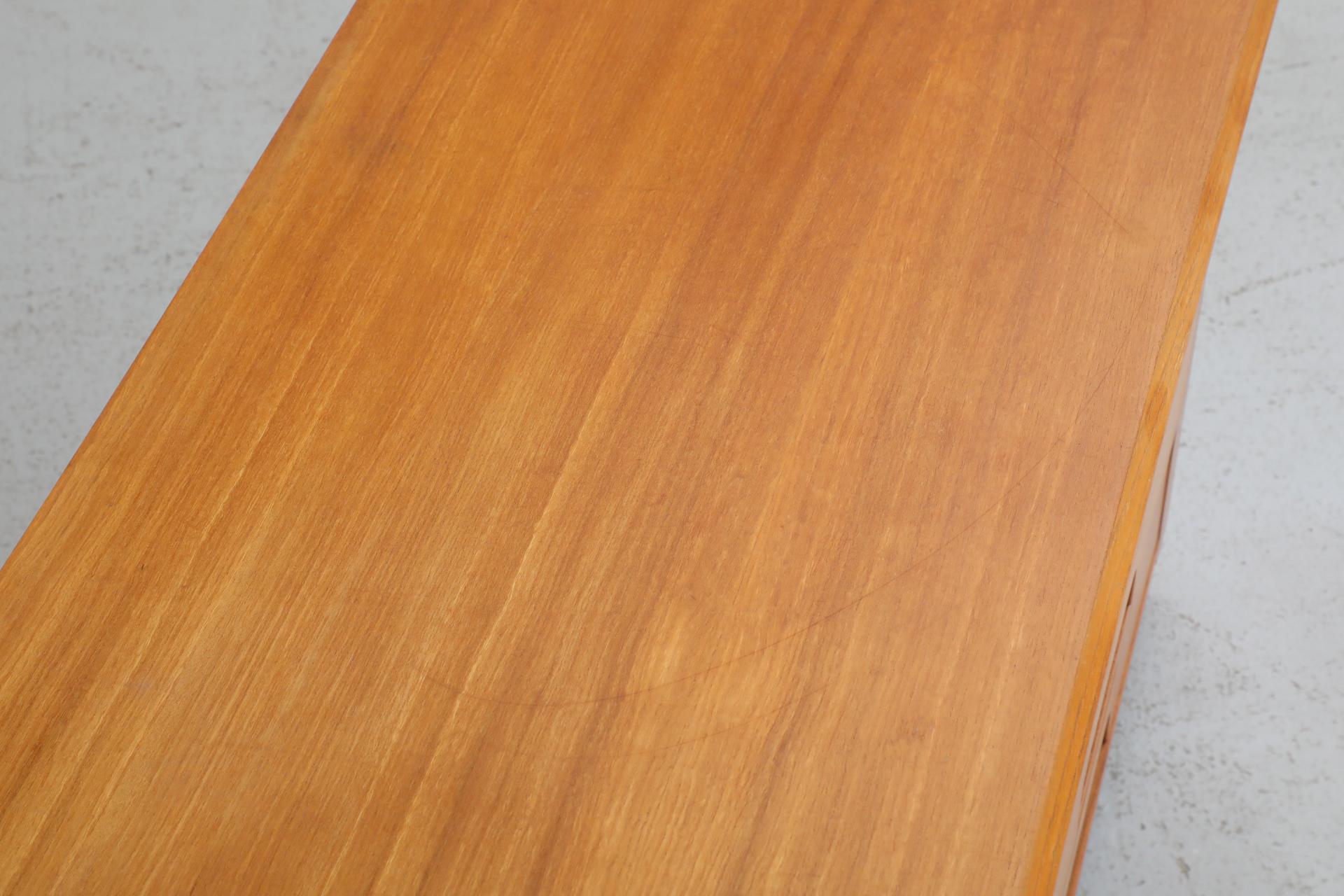 Mid-Century, Italian, Mini Credenza or Dresser with Carved Drawers 11