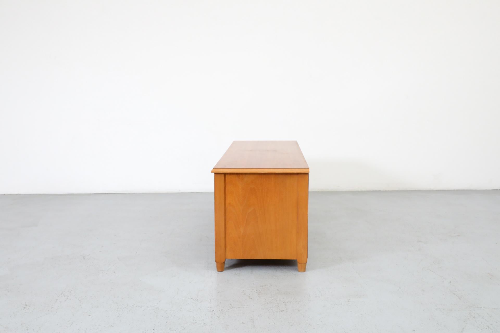 Mid-Century, Italian, Mini Credenza or Dresser with Carved Drawers 1