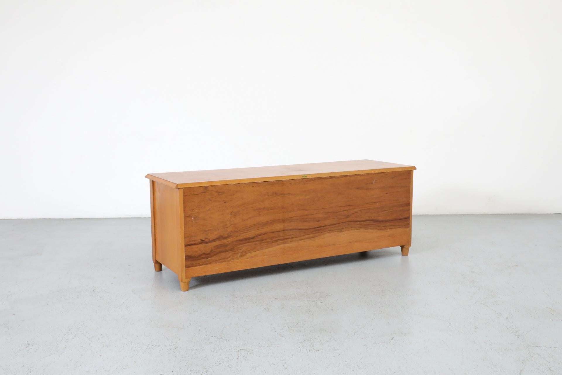 Mid-Century, Italian, Mini Credenza or Dresser with Carved Drawers 2