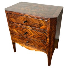 Mid-Century Italian Miniature Dresser with Three Drawers, 1930s