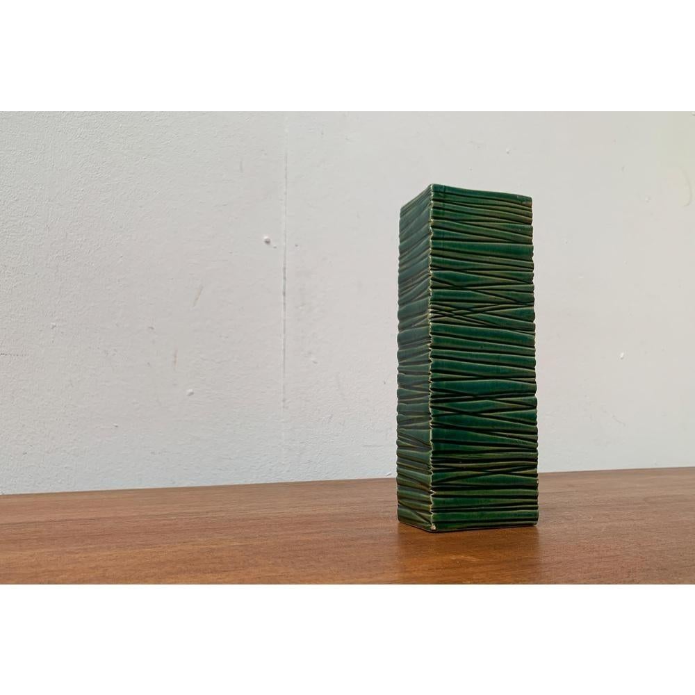 Italienische minimalistische Mid-Century-Vase aus Keramikblock aus Bitossi, 1960er Jahre im Angebot 6