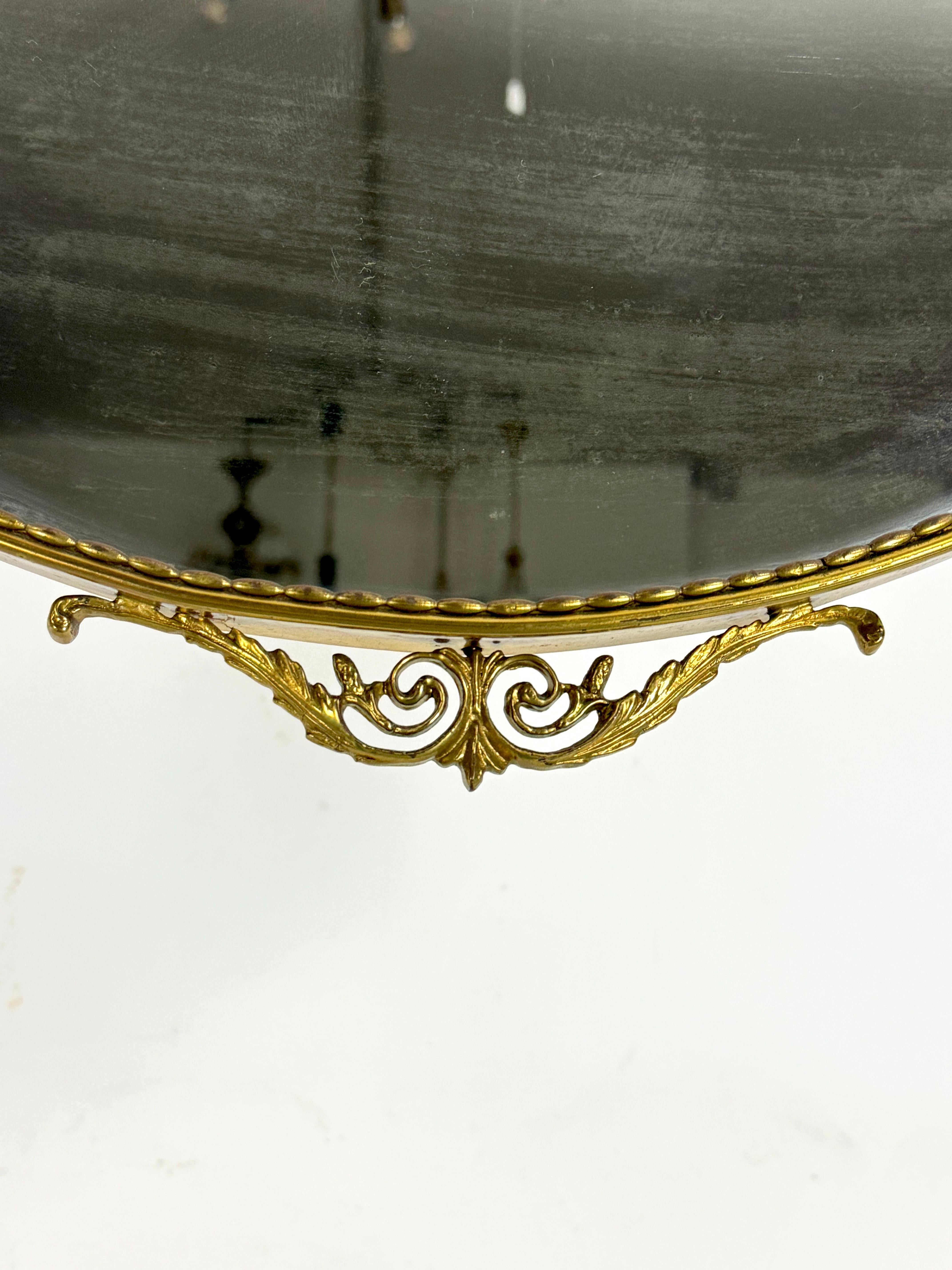 Mid-century Italian mirror in brass. Italy 1950s For Sale 4
