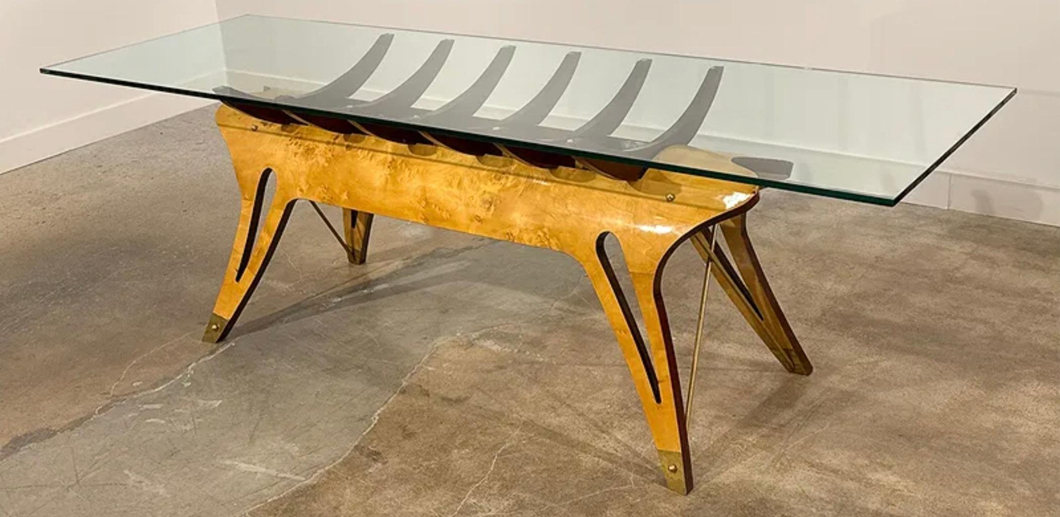 Tavolo da pranzo scultoreo di grandi dimensioni di Carlo Mollina Design Modern, metà del secolo scorso in vendita 6