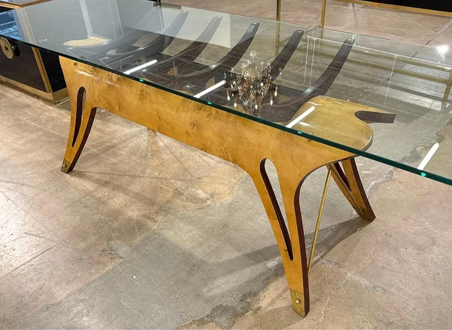 Tavolo da pranzo scultoreo di grandi dimensioni di Carlo Mollina Design Modern, metà del secolo scorso in vendita 1