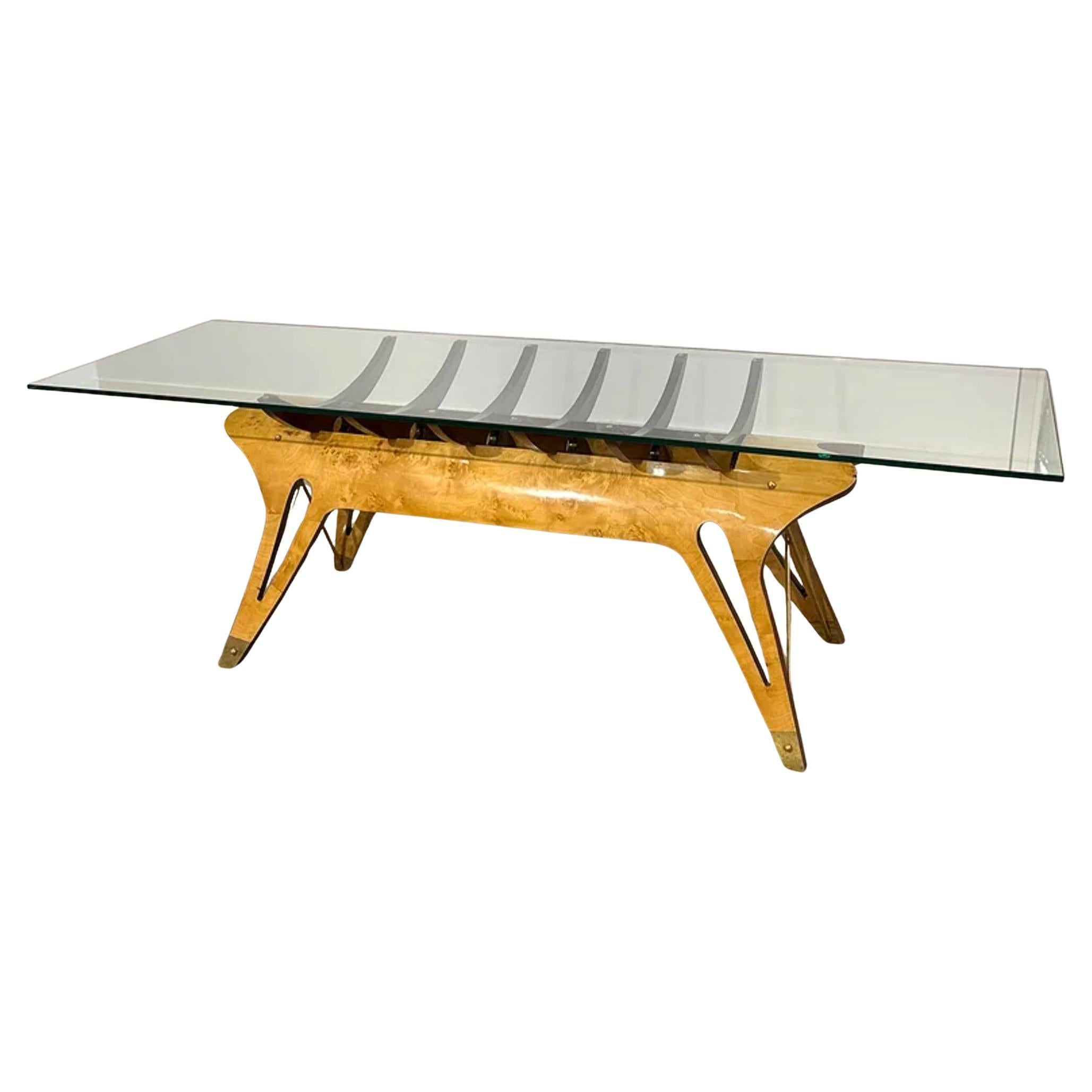 Tavolo da pranzo scultoreo di grandi dimensioni di Carlo Mollina Design Modern, metà del secolo scorso in vendita