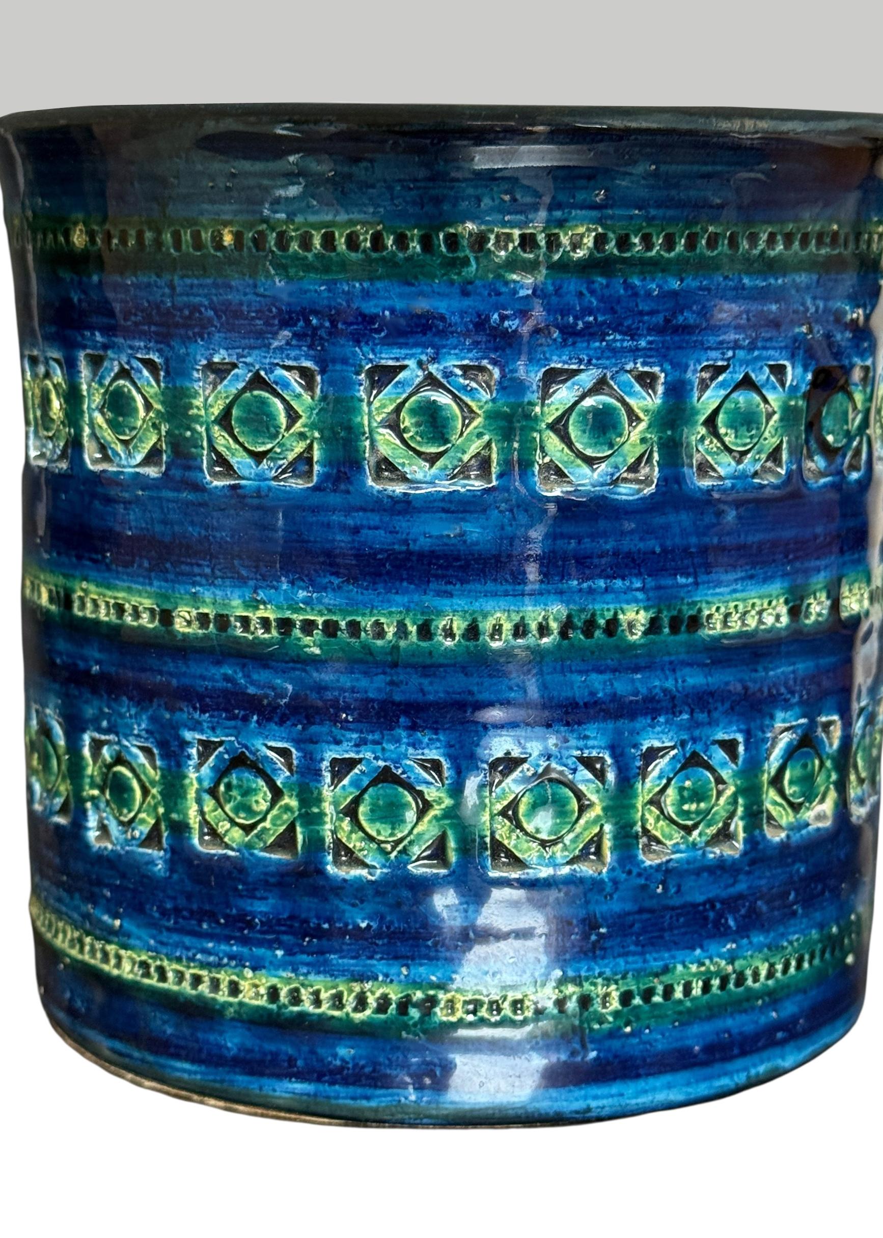 Mid-Century Italian Modern Ceramic Pottery Table Lamp For Sale 1