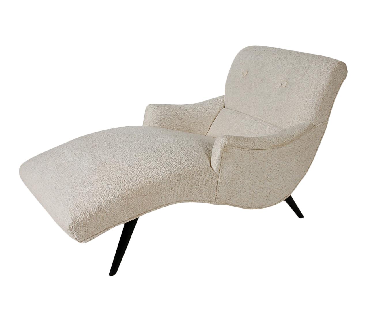 Mid-20th Century Midcentury Italian Modern Chaise Lounge Chair after Ico Parisi