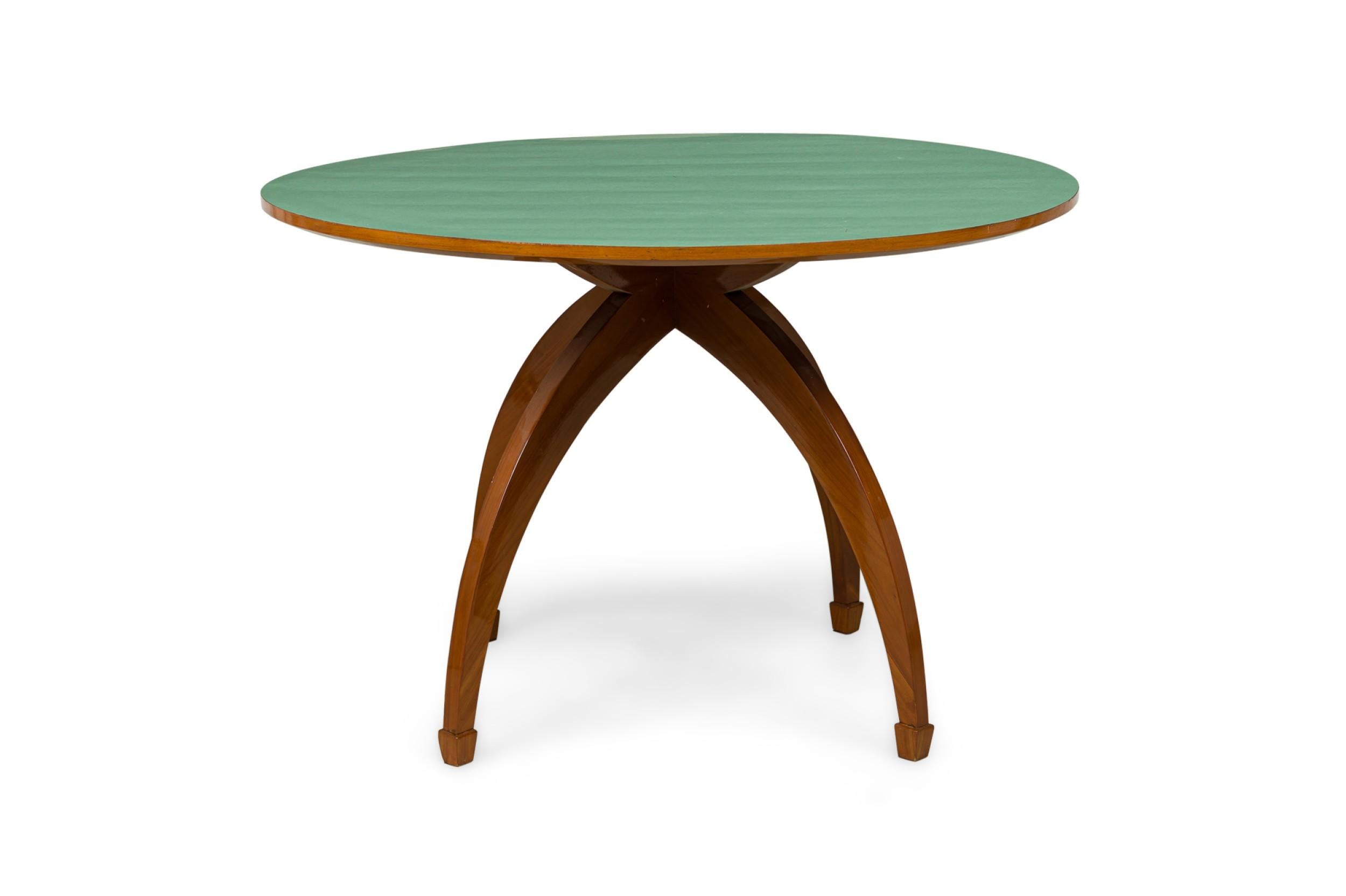 Mid-Century Modern Table de déjeuner / salle à manger circulaire moderne italienne du milieu du siècle dernier en vente