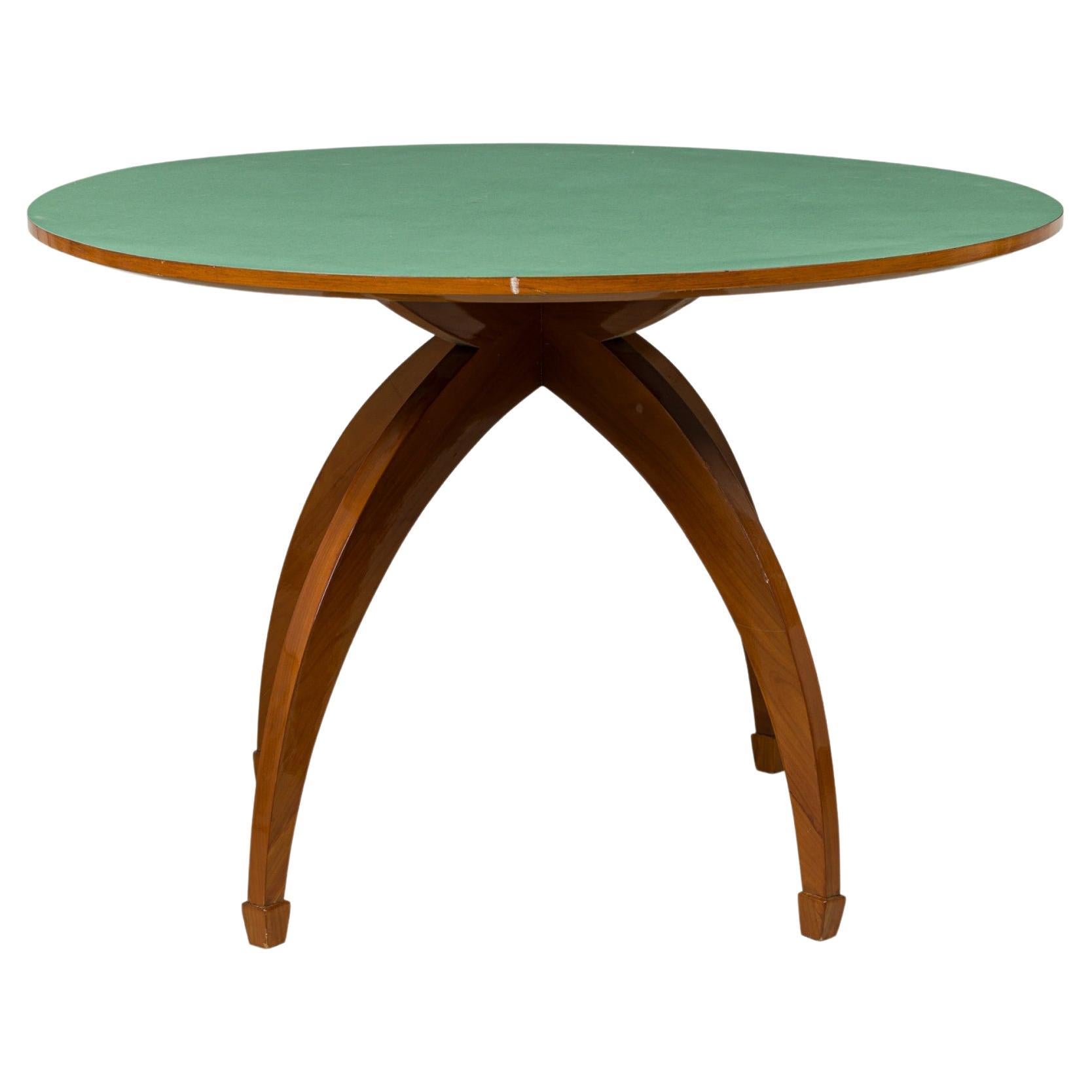 Mid-Century Italian Modern Circular Breakfast / Dining Table