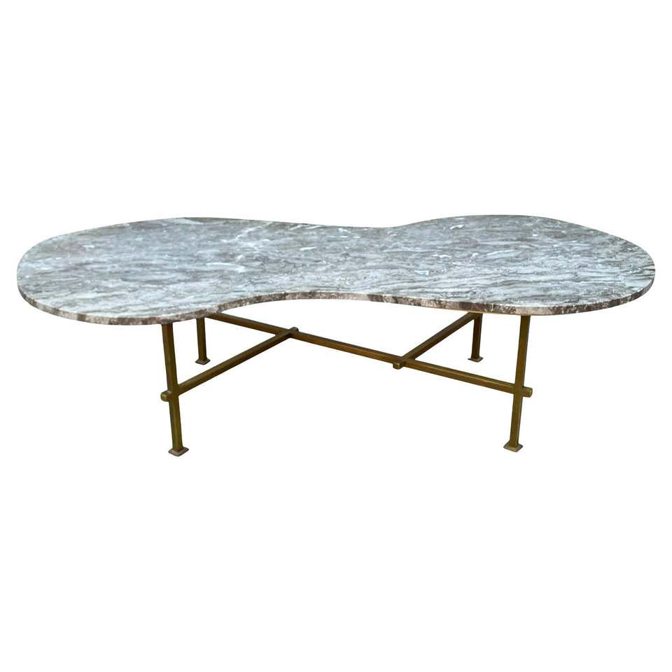 Italian Incredibly Veined Marble Cocktail Table, 1970s, Mid Century at ...