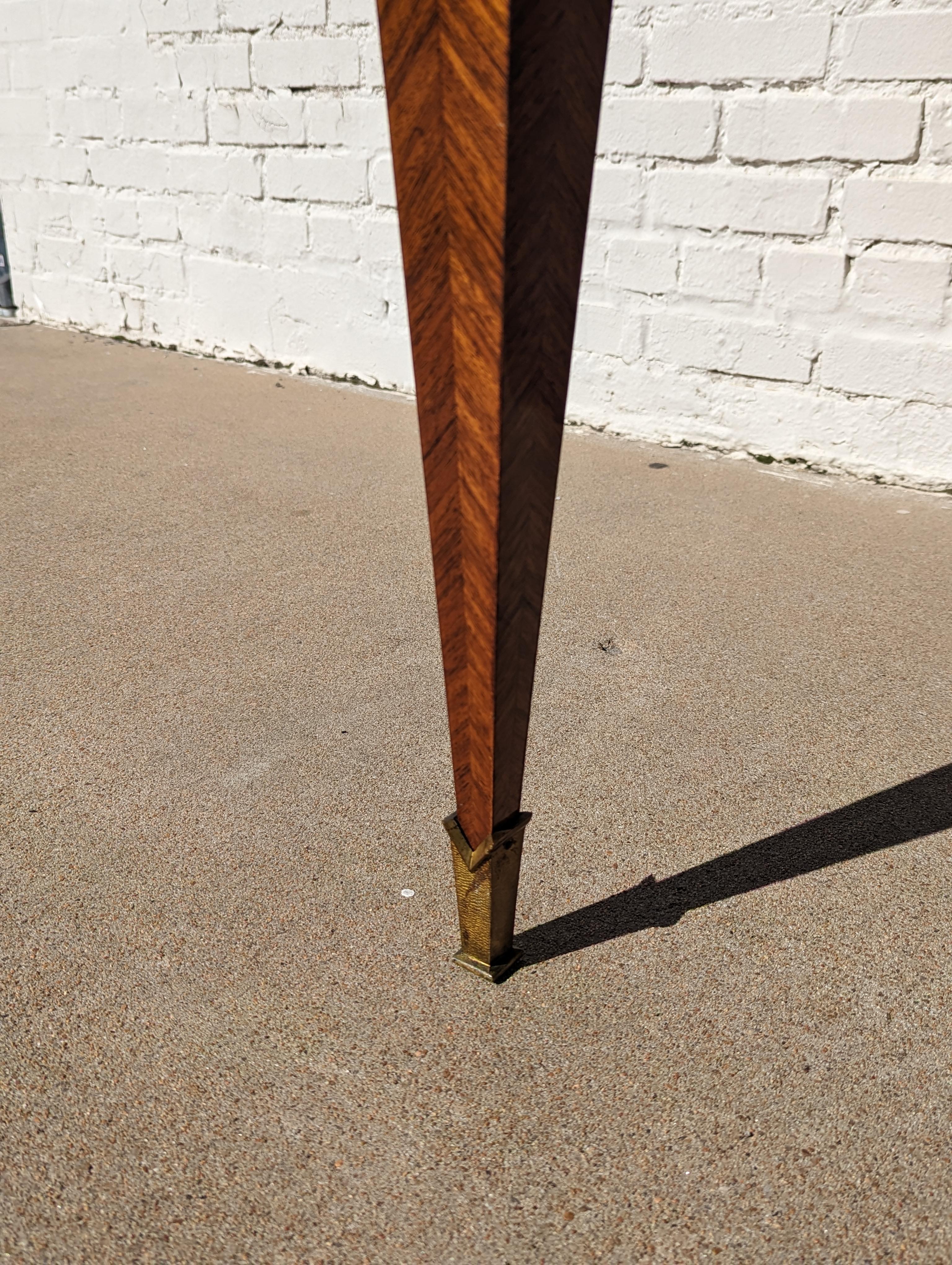 Mid Century Italian Modern Herringbone Lacquered Dining Table  For Sale 6