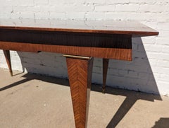 Mid Century Italian Modern Herringbone Lacquered Dining Table