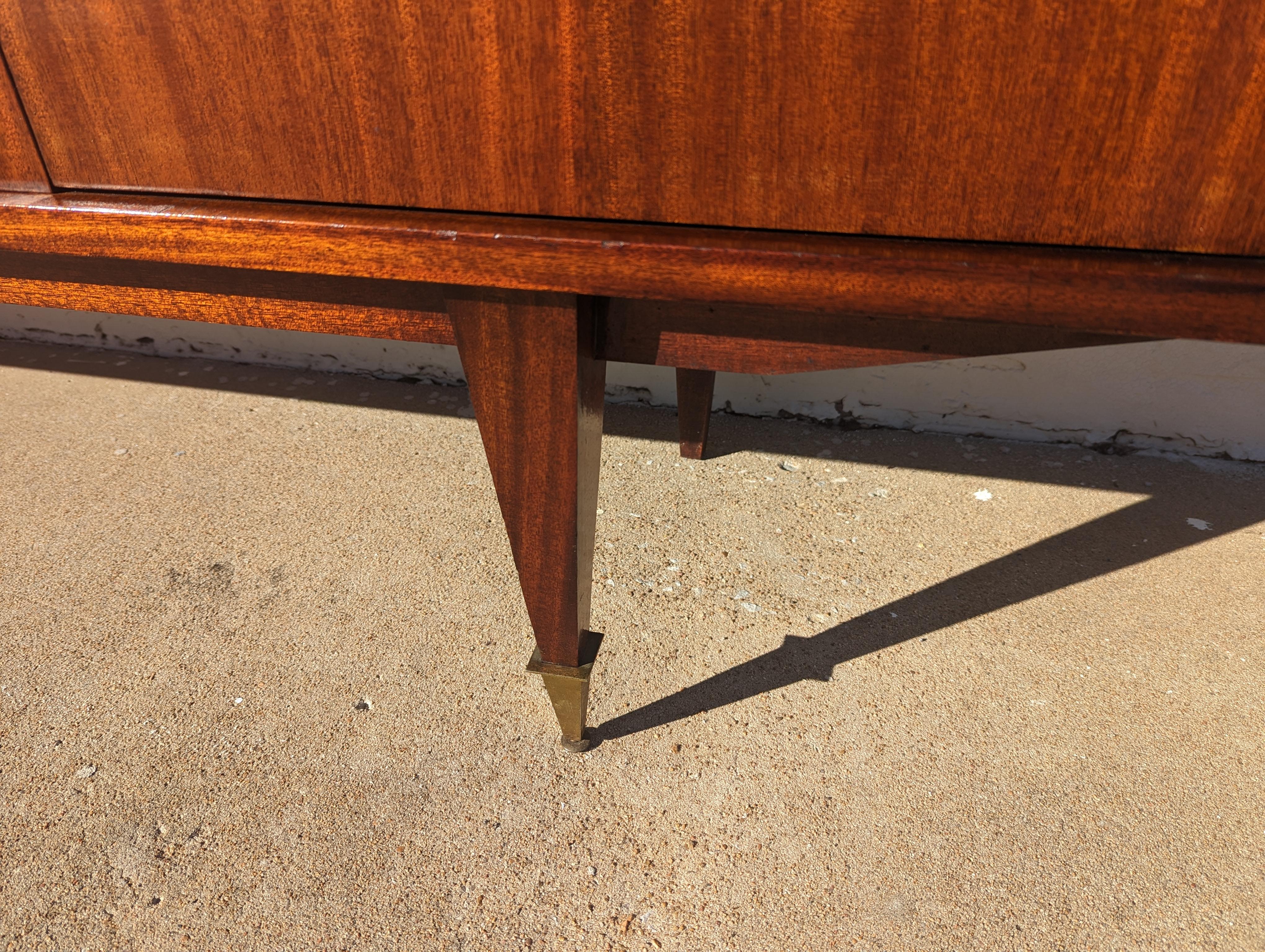 Mid Century Italian Modern Lacquered Credenza  In Good Condition For Sale In Tulsa, OK