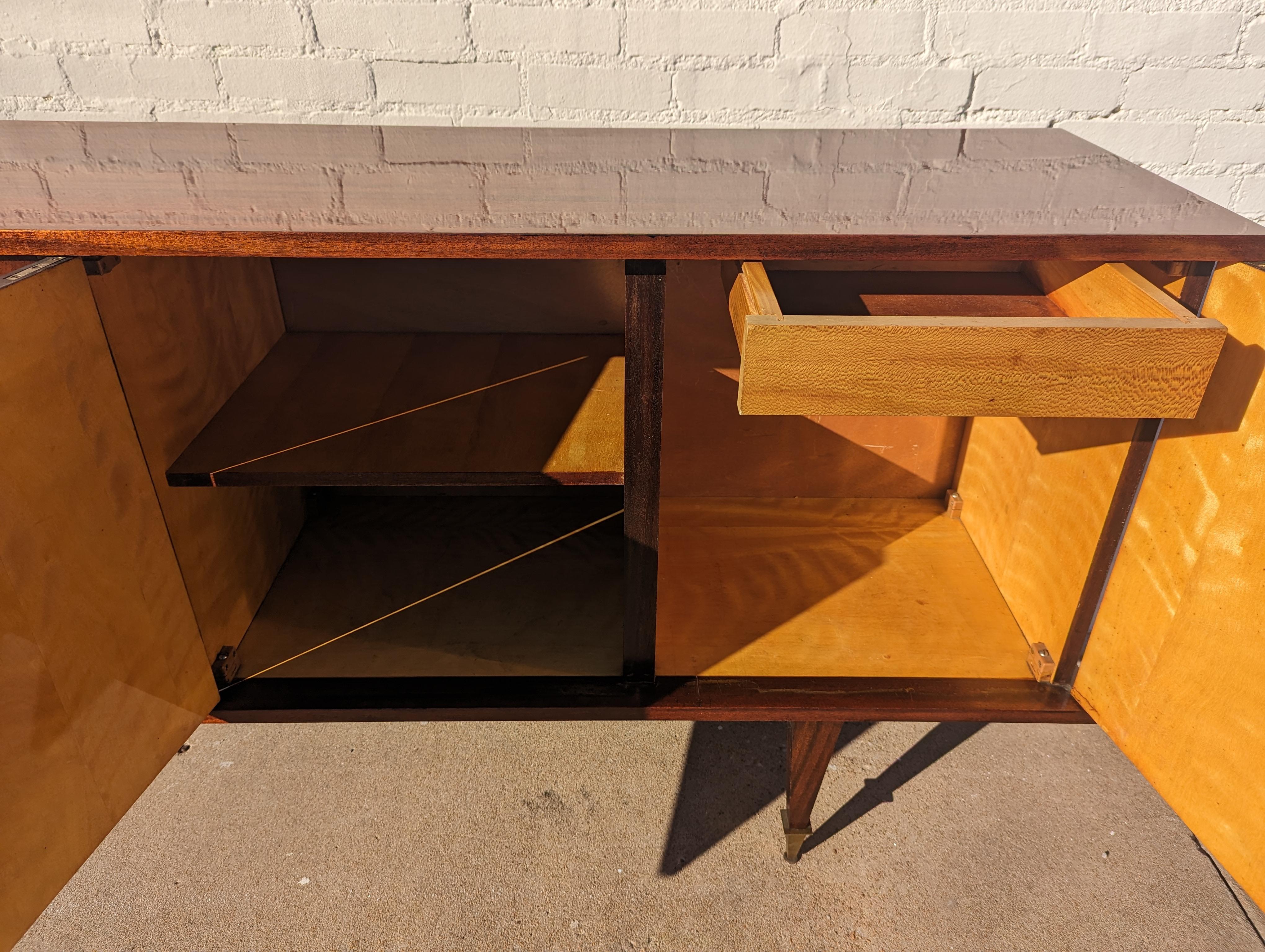 Mid Century Italian Modern Lacquered Credenza  For Sale 2