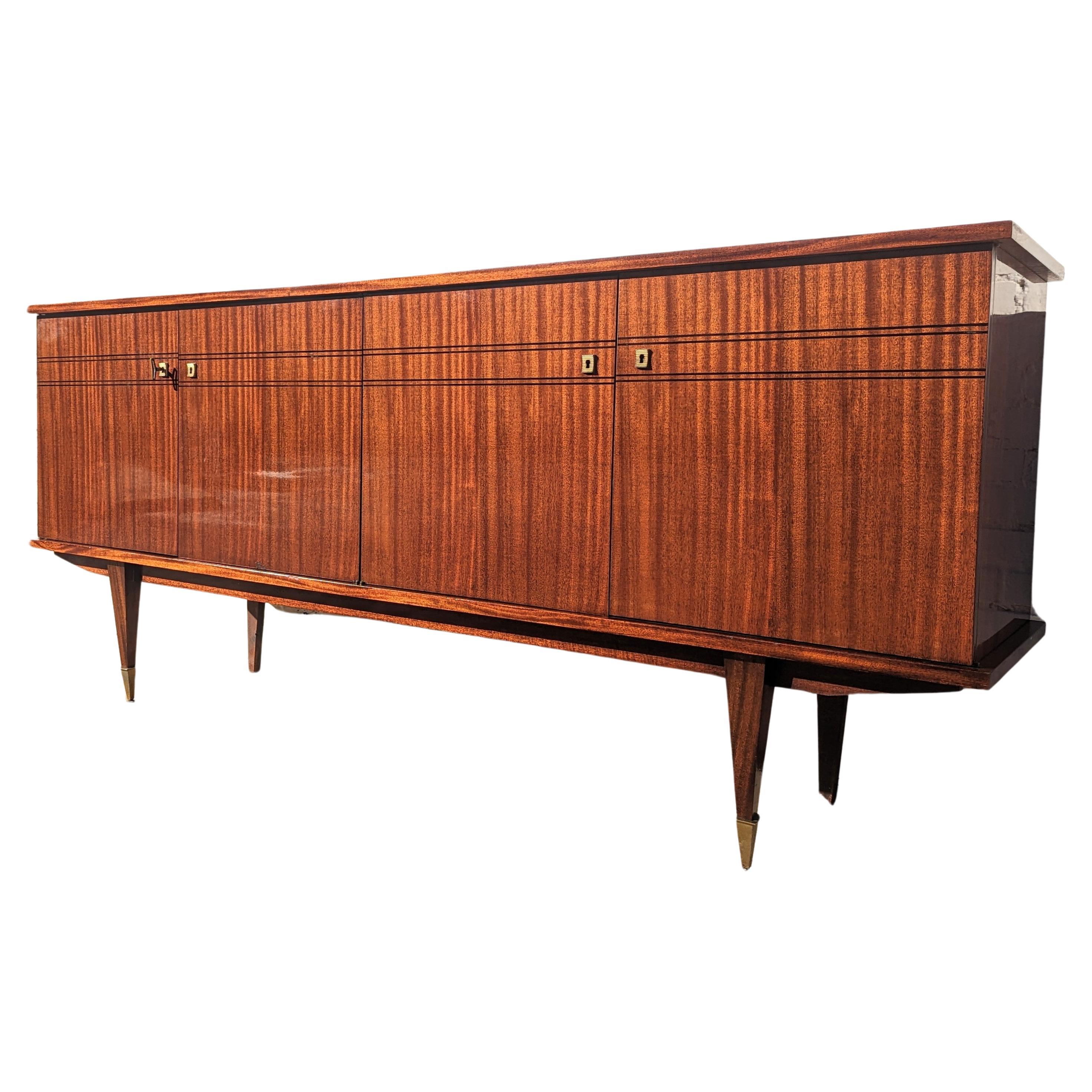Mid Century Italian Modern Lacquered Credenza  For Sale