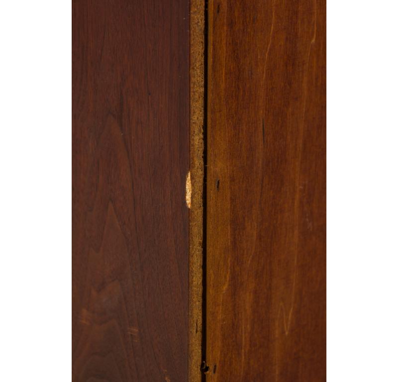 Crédence/ Buffet italienne moderne du milieu du siècle dernier, à 4 portes, en acajou et liège en vente 7