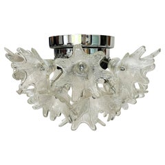Mid Century Italian Modern Murano Glass Flower Sputnik Light by Venini for VeArt