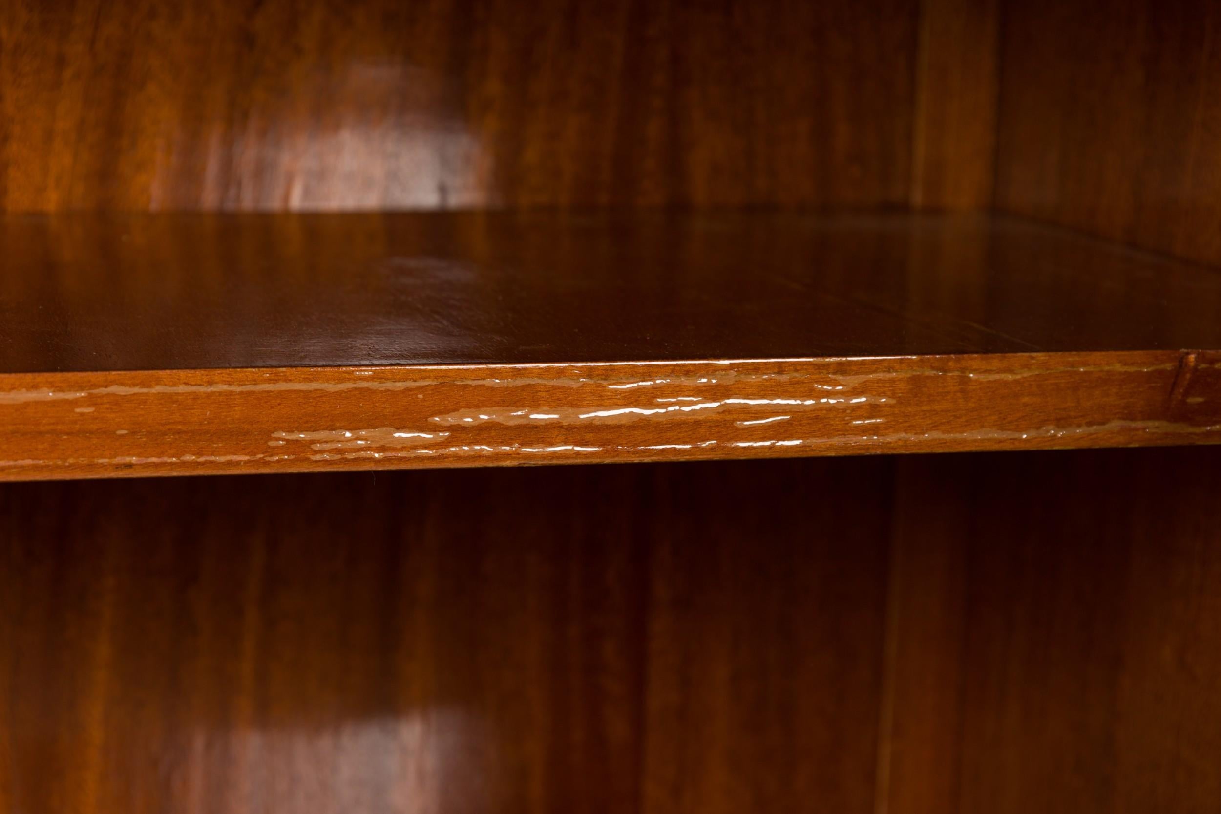 Mid-Century Italian Modern Palisander & Marmor Bücherregal im Angebot 6