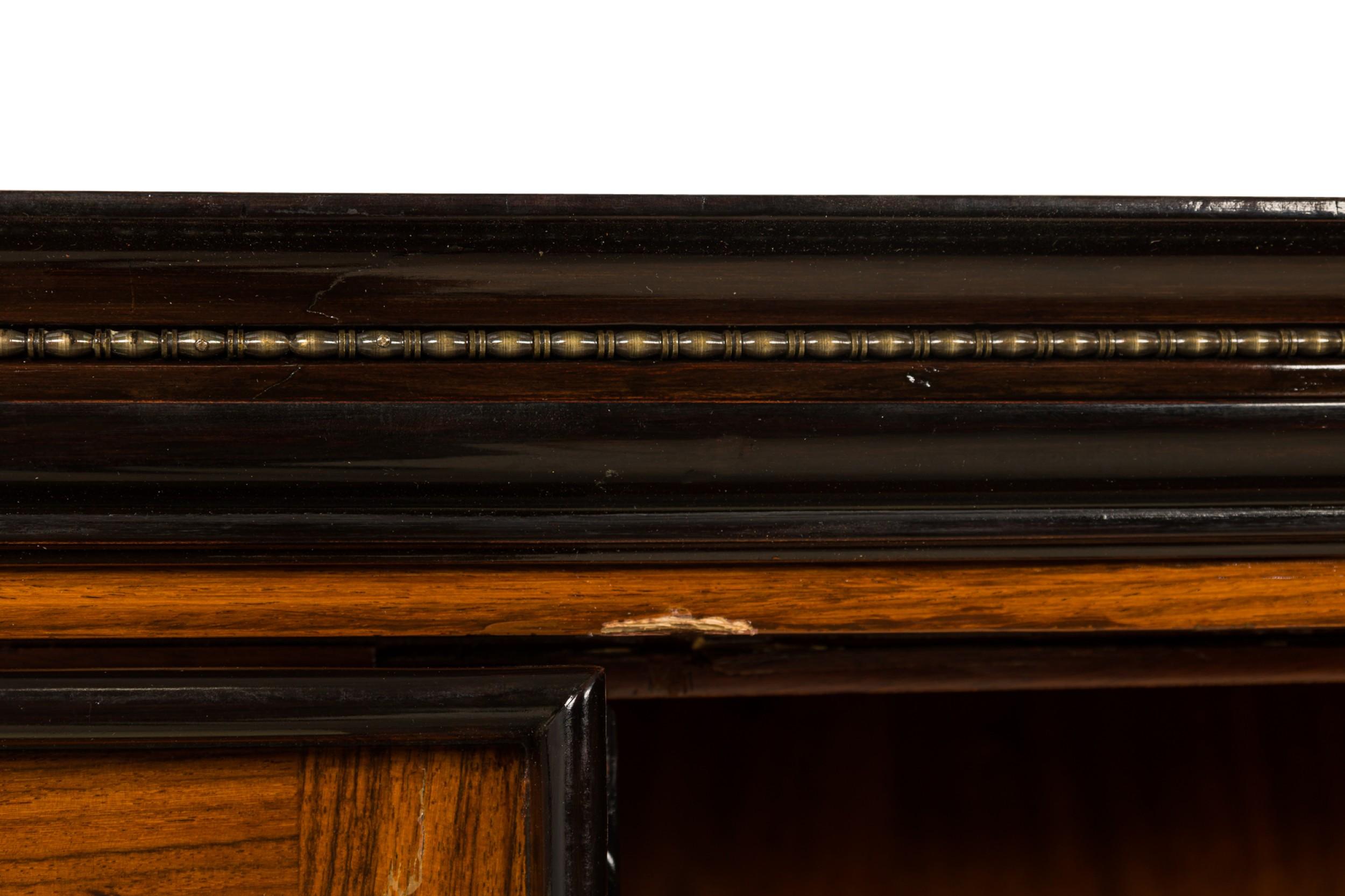 Mid-Century Italian Modern Palisander & Marmor Bücherregal im Angebot 9