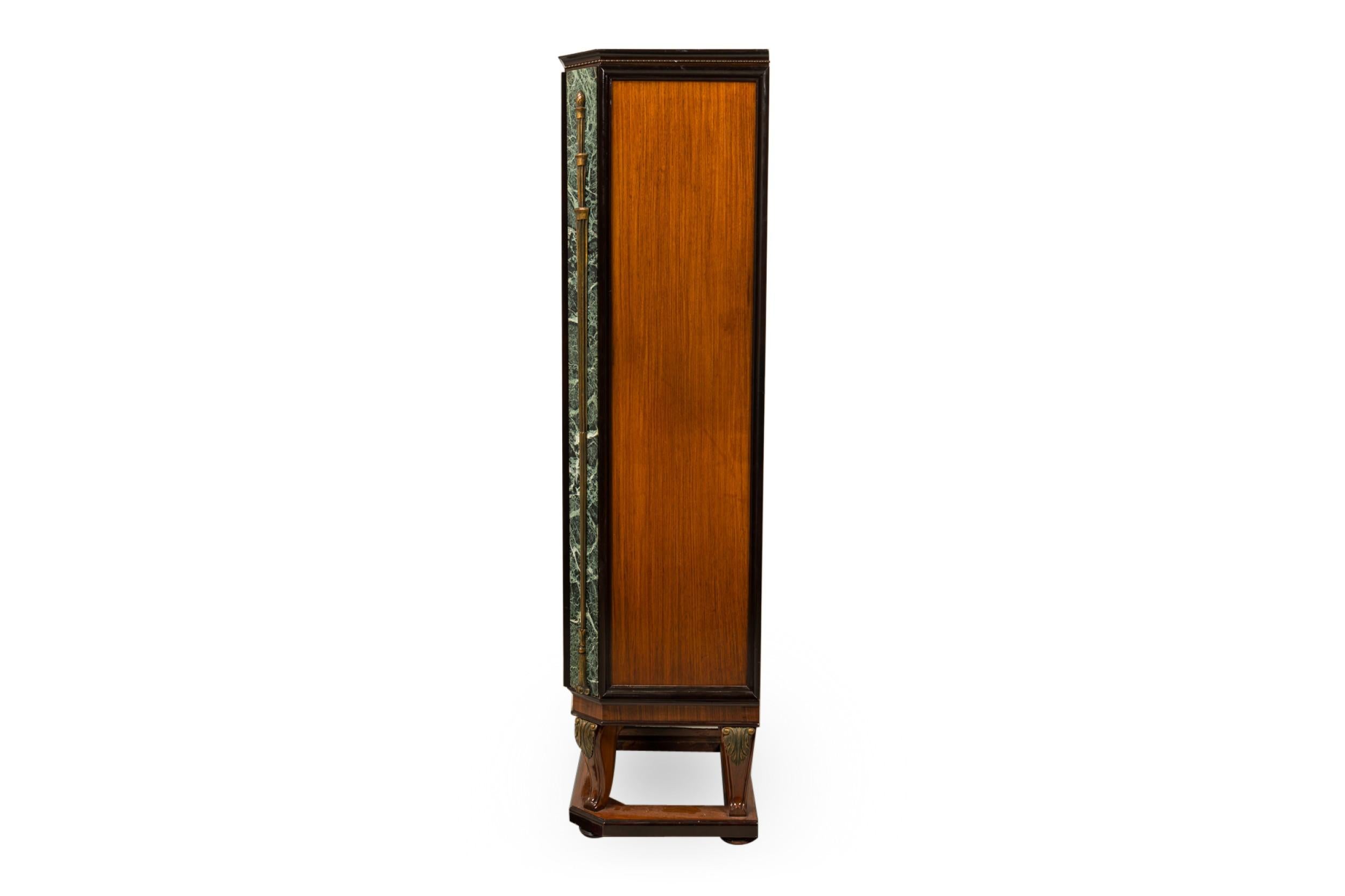 Mid-Century Italian Modern Palisander & Marmor Bücherregal (Moderne der Mitte des Jahrhunderts) im Angebot