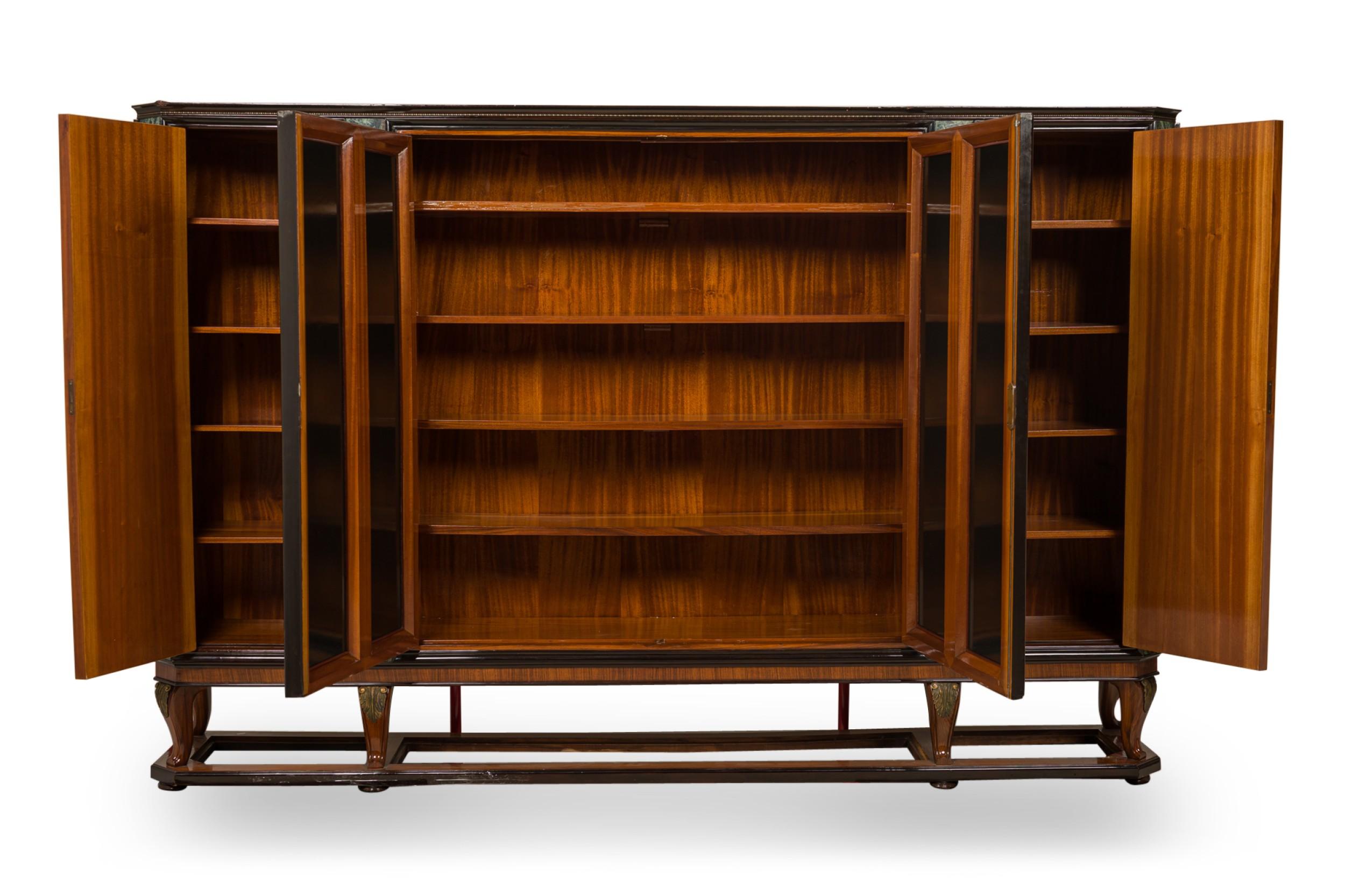 Mid-Century Italian Modern Palisander & Marmor Bücherregal im Zustand „Gut“ im Angebot in Queens, NY