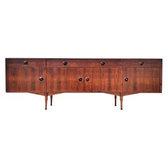 Credenza moderna in palissandro del Mid Century