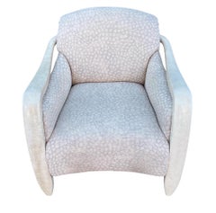 Mid Century Italian Modern Sculptural Lounge Chairs or Club Chair
