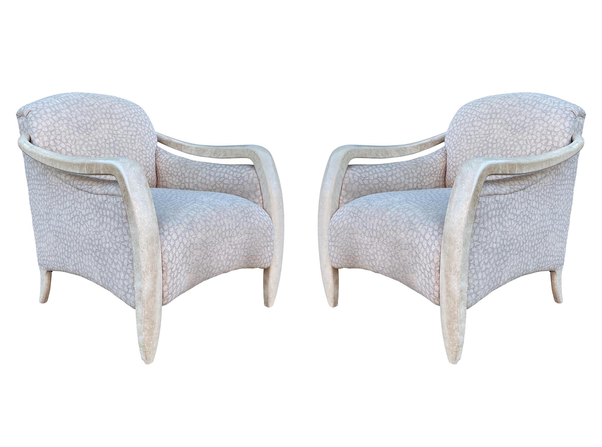 Mid Century Italian Modern Sculptural Lounge Chairs or Club Chair For Sale 3