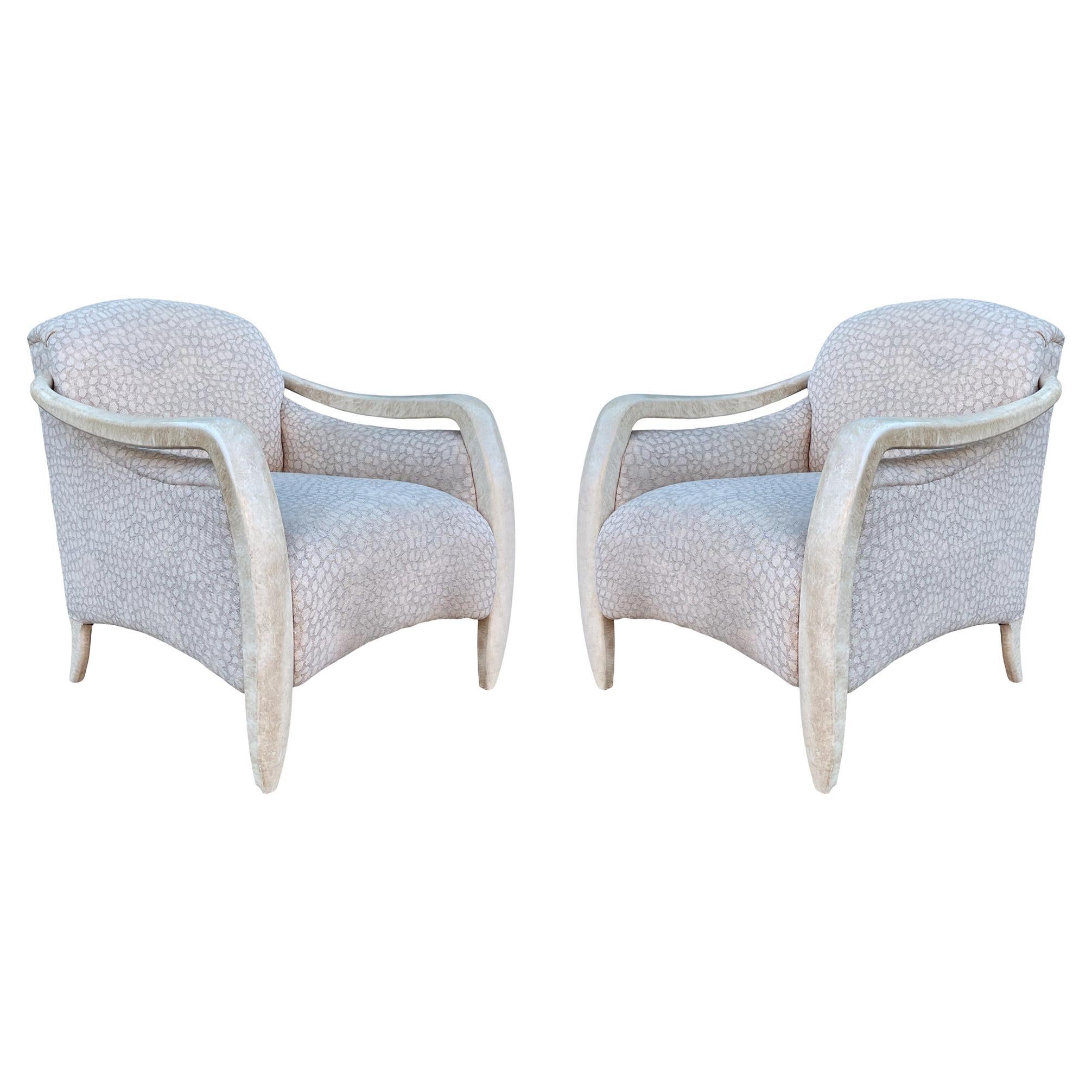 Mid Century Italian Modern Sculptural Lounge Chairs or Club Chair