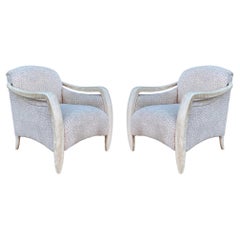 Mid Century Italian Modern Sculptural Lounge Chairs or Club Chair