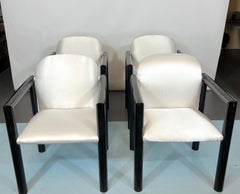 Mid-Century Italian Modern set of 4 armchairs from 70s