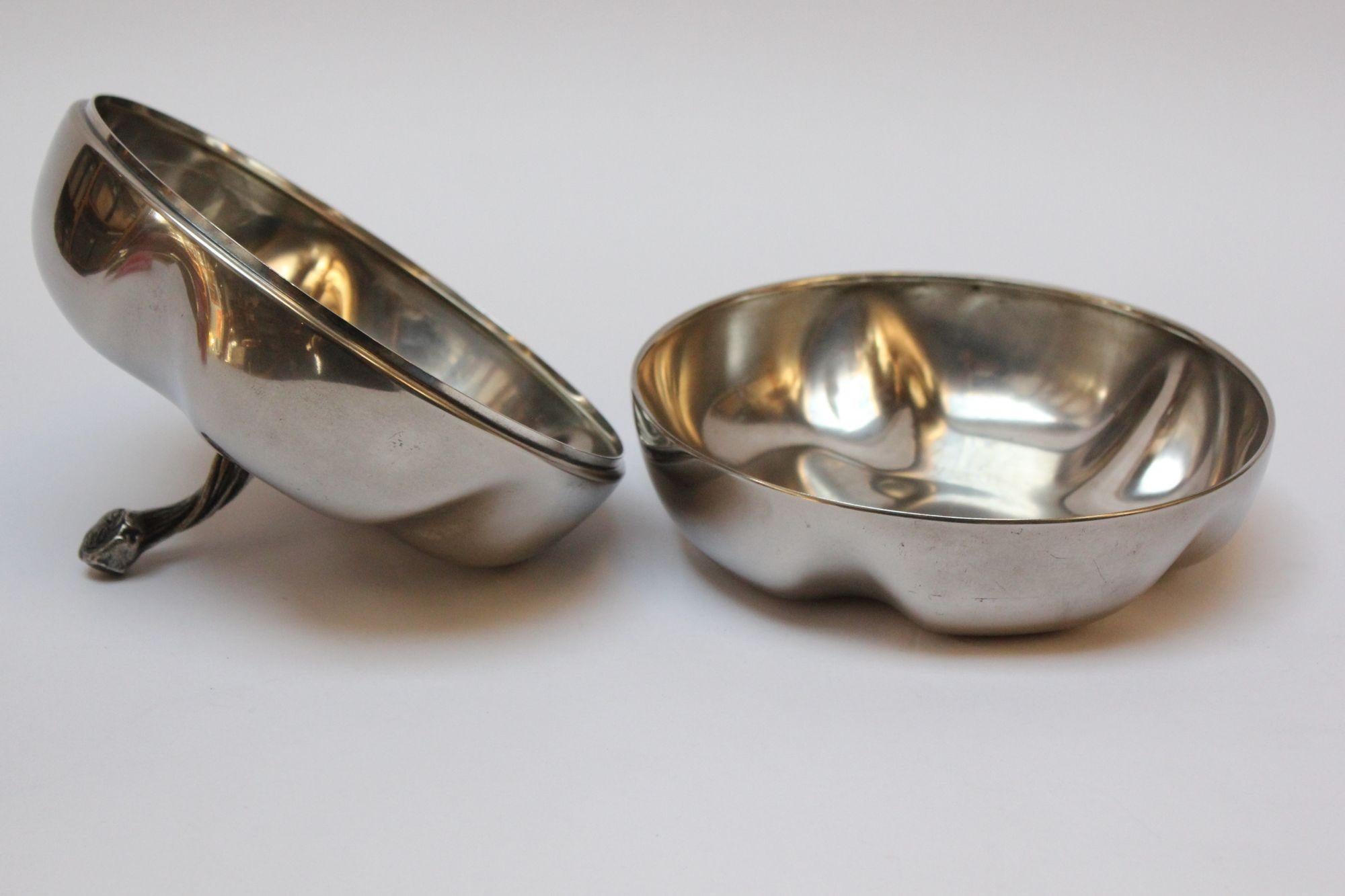 Mid-Century Modern Mid-Century Italian Modern Silver-Plated 